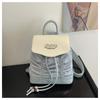 Fashion Backpack Women's Summer New Sweet Beautiful Women Niche High-end Pleated Women's Bag