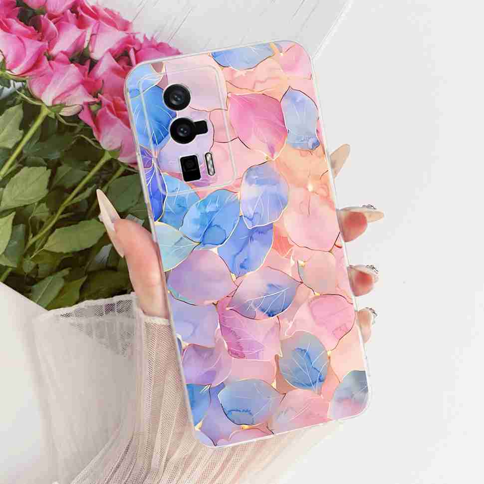 Für Redmi K60 k 60 5G Hülle Einfaches Cartoon-Design Silikon TPU Rückabdeckung Für Redmi K60 Pro 5G 22127RK46C Handy-Schutzhüllen