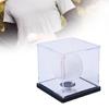 Acrylic Square Baseball Holder Clear Display Box Baseball Display Case Autographed Baseball Clear Display Case