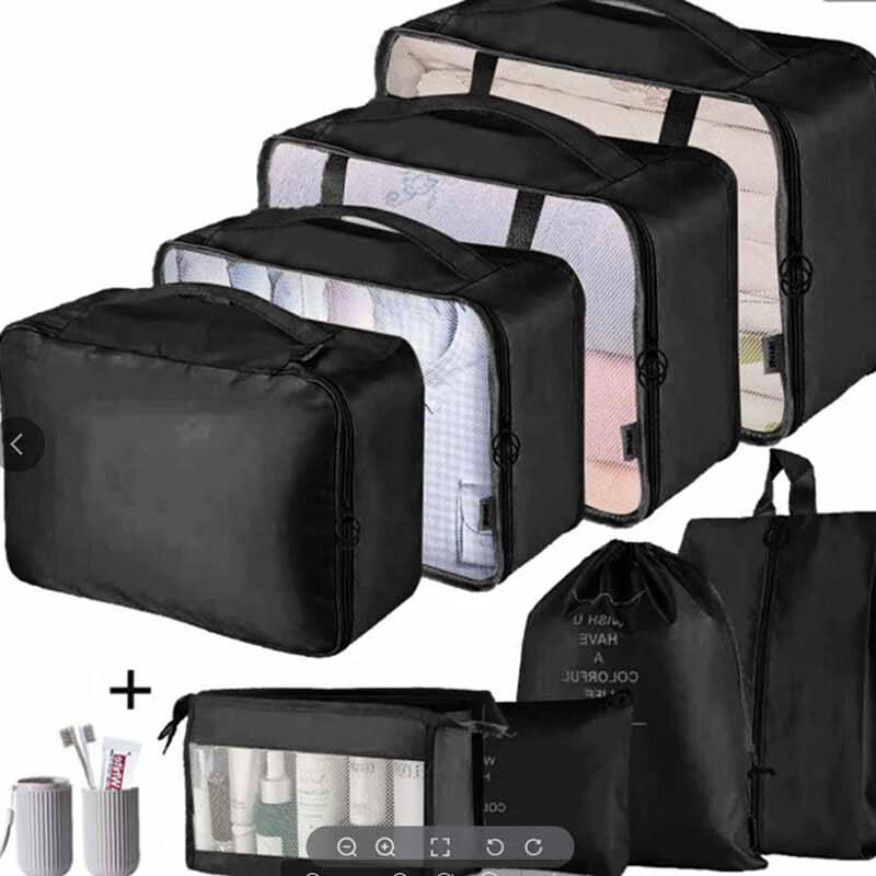 9-Piece Foldable Travel Storage Bag Set
