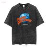 Vintage Planet Downtown London  T Shirt Adult XXL vintage Washed Breathable Top For Everyday Wear graphic Unisex Soft Slightly