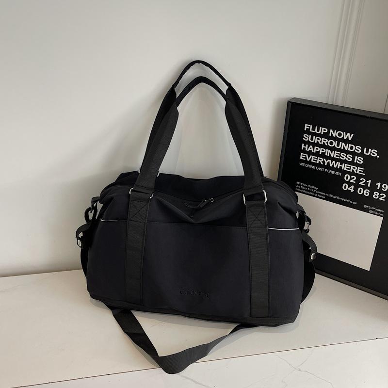 

Large-capacity Short-distance Business Trip Work Clothing Travel Travel Bag Women s Lightweight Fashion Luggage Bag Shoulder Maternity Bag Fitness Bag чорний