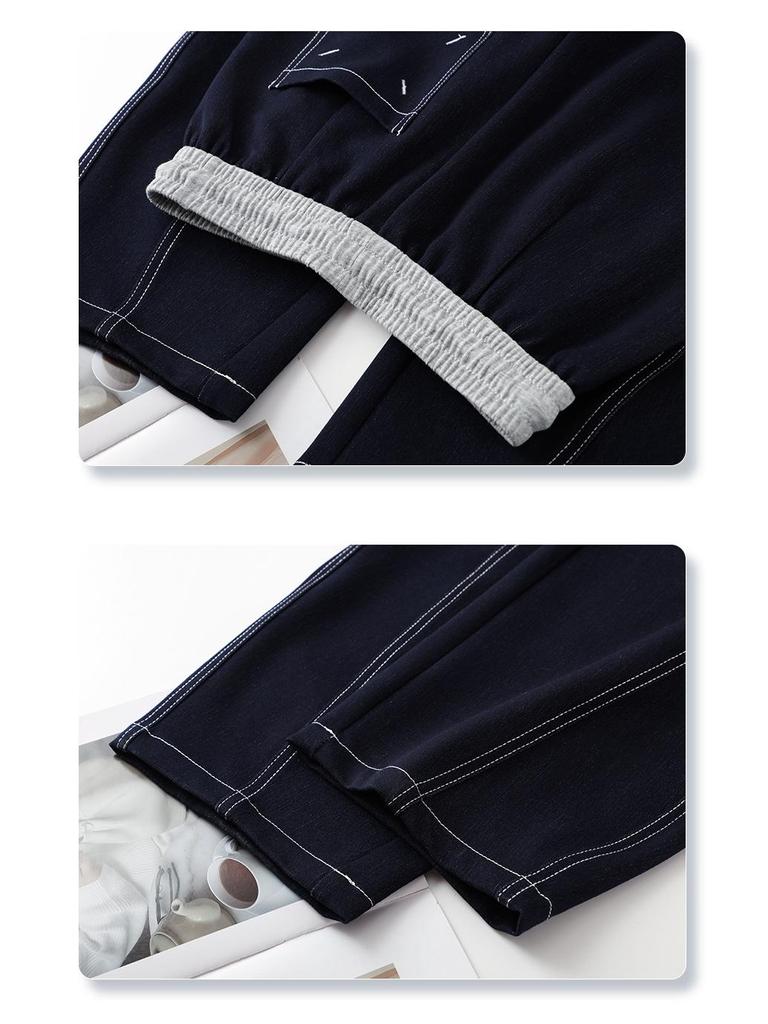 Women's Dark Blue Loose Slimming Wide-Leg Jeans – Summer 2025 Collection