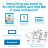 Hand2mind Sound Wall Classroom Phonics Kit, Letter Sounds for Kindergarten, Speech Therapy Materials, Phonemic Awareness, ESL Teaching Materials,