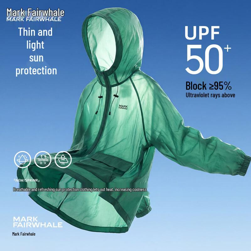 MARK FAIRWHALE Men s Hooded Sun Protection Jacket 2XL