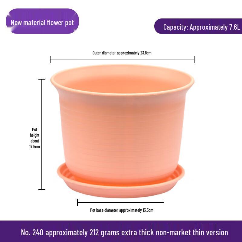 Durable Faux Ceramic Resin Flower Pot