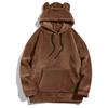 Plus Size Hooded Long Sleeve Casual Mens Coral Fleece Pullover Sweatshirt