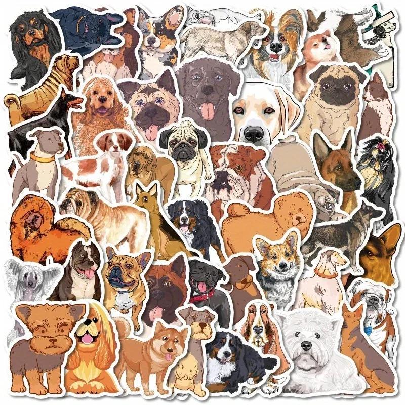 100pcs/50pcs Cute Dog Stickers Adorable Puppy Decals for Laptops Water Bottles and DIY Crafts Perfect for Pet Lover and Children