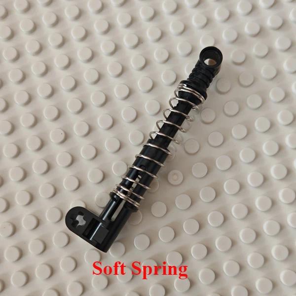 10 Stück Hochtechnologie Stoßdämpfer Kraftfahrzeug Harte/weiche Feder MOC Baustein Teil Kompatibel mit Lego 92592 18404 76138