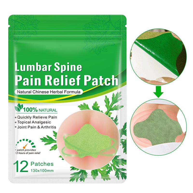 Self-Adhesive Knee Pain Patch 12Pcs Health Safety Shoulder Neck Paste Wormwood Sports Injuries Convenient For Rheumatic Diseases