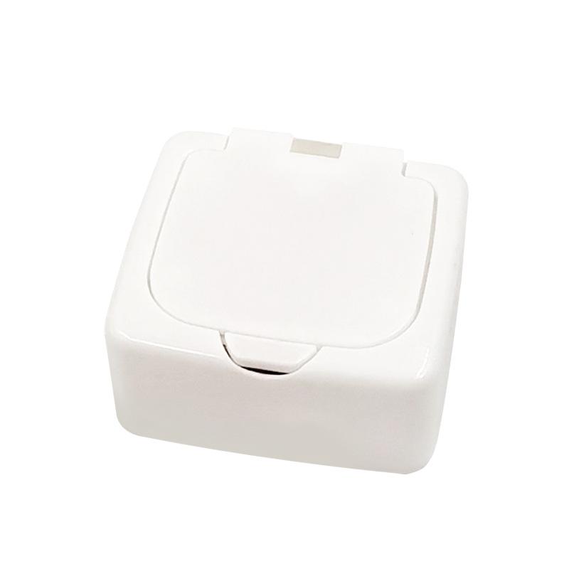 Press Type Mini Desktop Storage Box with Cover Pop-up Window Cotton Swab Cosmetic Cotton Plastic Dust Collection Box