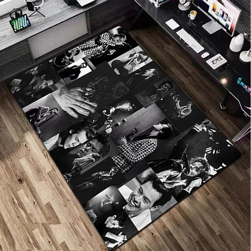 1Pc Harry Styles Print Rug - home decoration Carpet For Living Room Bedroom Flooring Computer Chair Area Rug