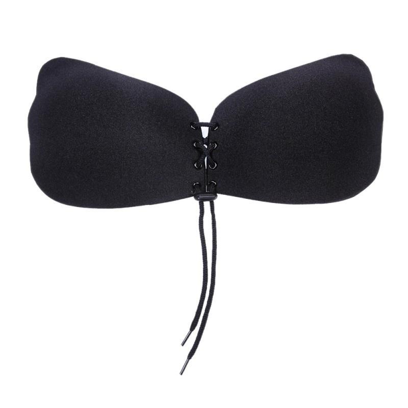 Women Seamless Backless Silicone Push Up Strapless Invisible Bra