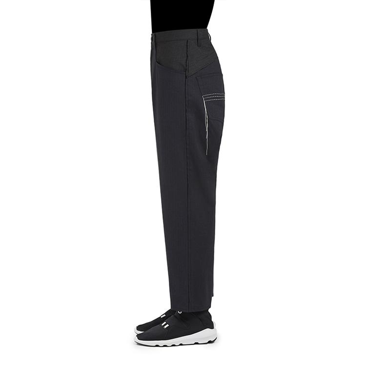 Y-3 Casual Pants Men's Black Moderate Straight Fit Pants DP0600