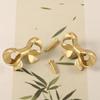 Simple Metal Cabinet Knob Drawer Pulls Bowknot Shape Furniture Decorative Handle for Kitchen Cupboard Wardrobe