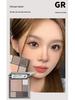 CZEL Earth Tone Eyeshadow & Blush Palette: Gray-Pink Gradient, Matte, Light Makeup All-in-One