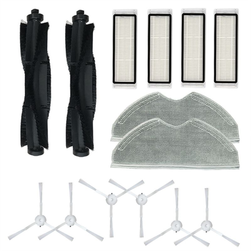 

ABUL-1Set Parts Accessories For Qihoo 360 S5 S7 S7 Pro Robot Vacuum Cleaner Spare Main Brush Side Brush Hepa Filter Replacement