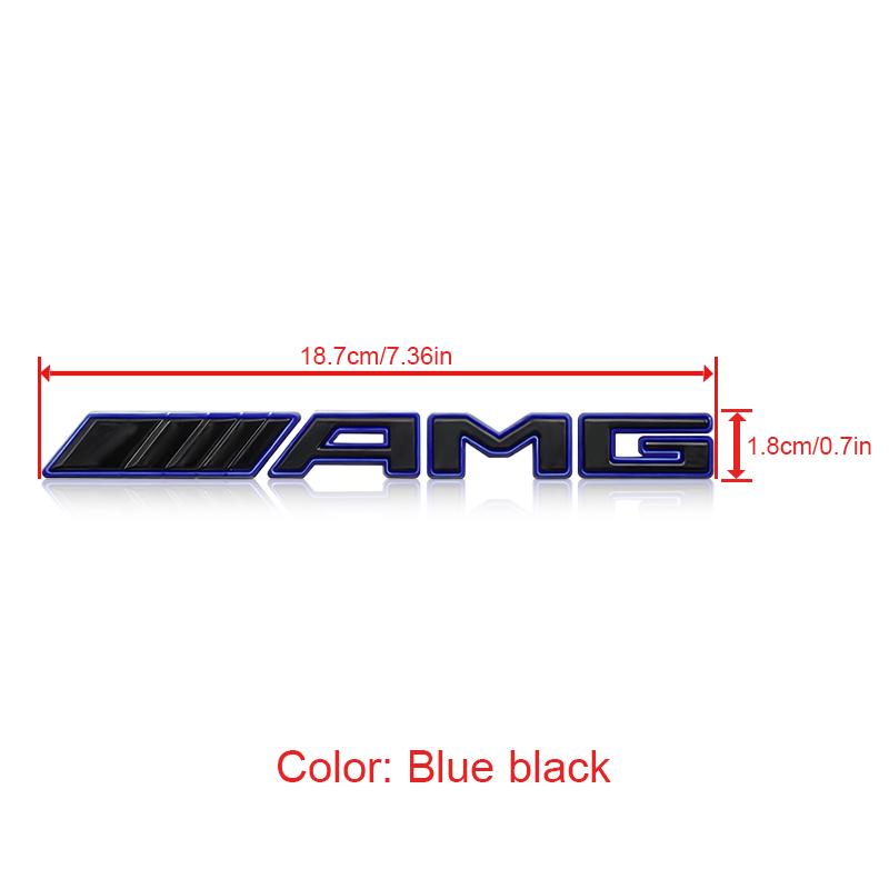 3D Metal AMG Logo Car Rear Letter Emblem Trunk Stickers For Mercedes Benz C E S GLE CLC Class W204 W203 W205 W124 W221 W213 W212