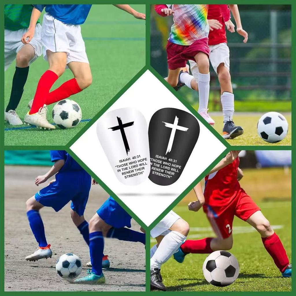 1 Pair Lightweight High-Quality Mini Soccer Shin Guards | Thick Durable Sports Knee Pads for Men and Women | Suitable for Yoga, 1