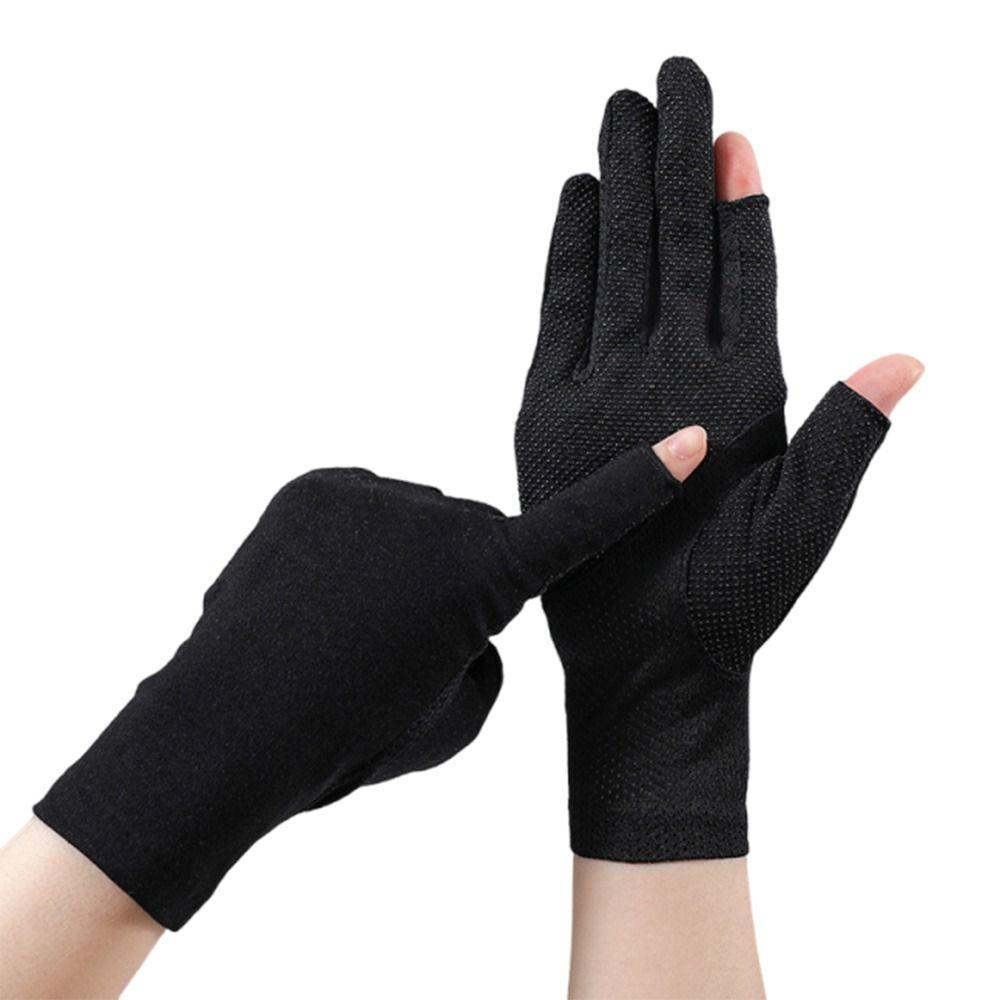 Summer Sunscreen Gloves Breathable Anti-UV Mittens Fashion Cycling Driving Gloves Women Girls