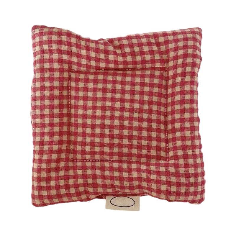 Washable Thick Placemats With Checkered Striped Dot Design Heat Insulation Table Protectors Coasters Small Cushions