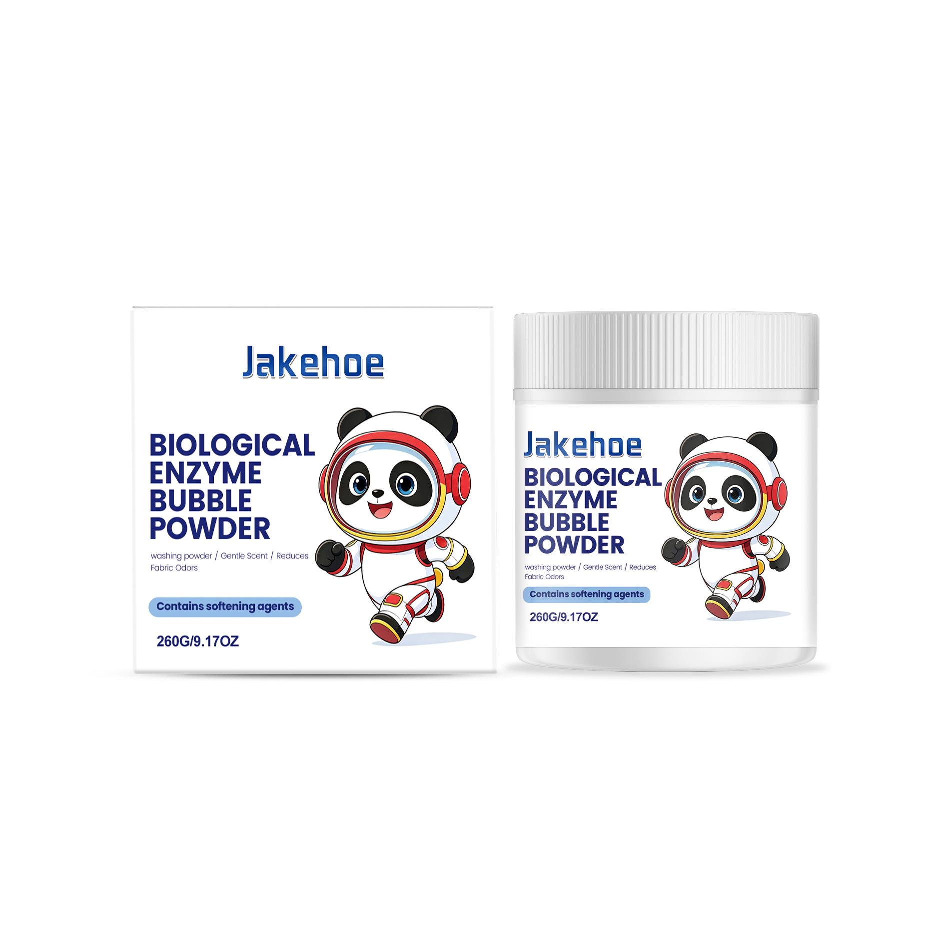 JAKEHOE Enzyme Bubble Laundry Detergent - Gentle Formula Eliminates Sweat, Oil, and Odors Without Damaging Clothes.