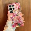 French Retro Oil Painting Flower Rose Magnolia Mobile Phone Case Samsung S25Ultra Double-layer Film Case S23 + Anti-drop