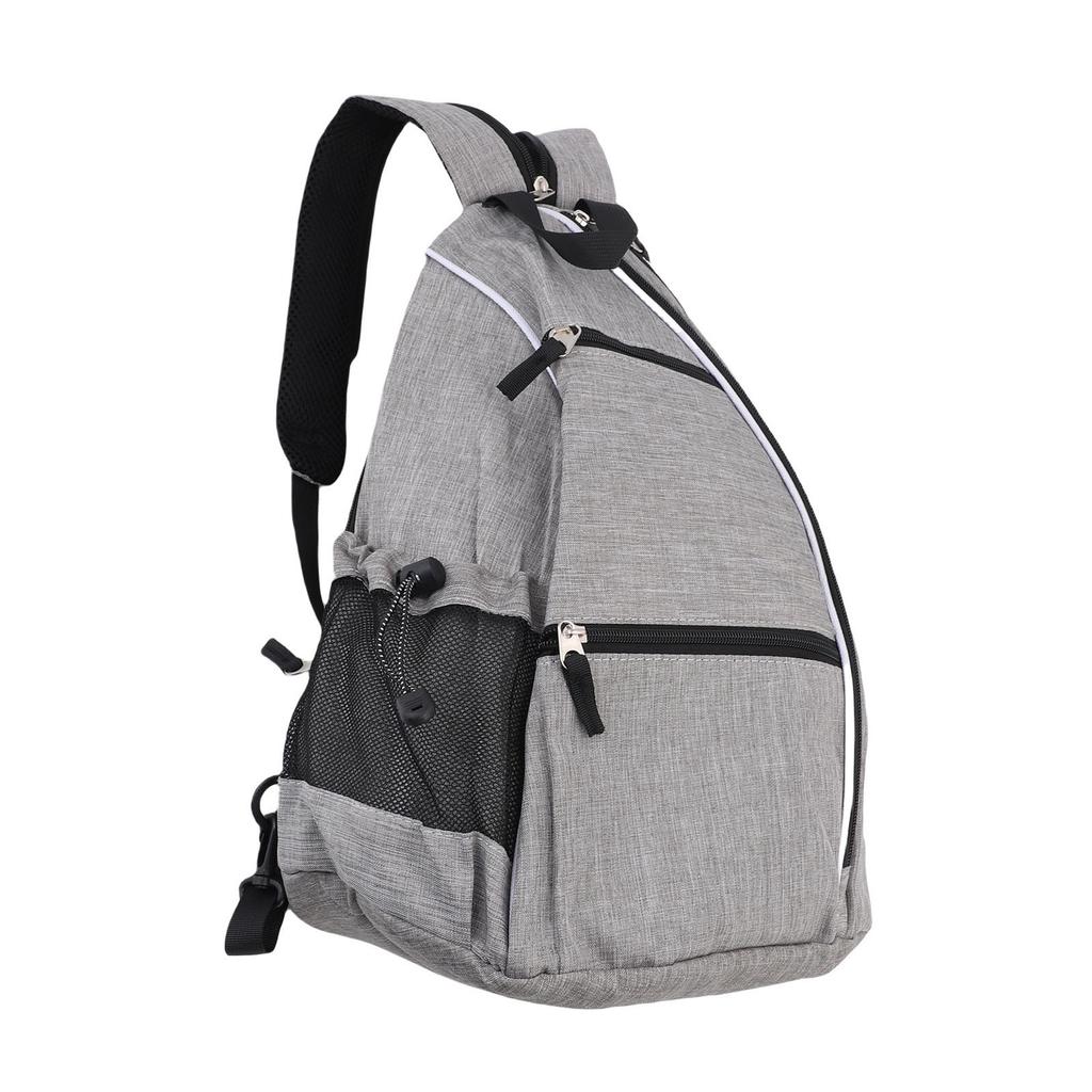 Portable Sports Sling Bag Canvas Rackets Bag Adjustable Shoulder Strap for Paddle Tennis Racket Canvas