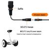 Napájecí adaptérový kabel DC5521 samice na zakončení typu C pro nabíjení elektrické koloběžky Xiaomi Ninebot Le Xing Tian Xia