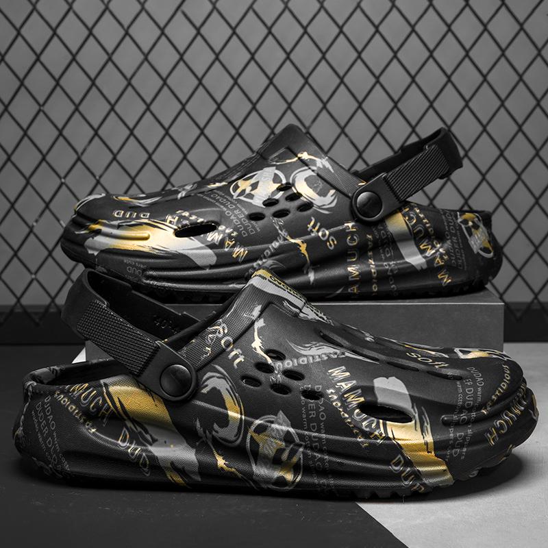 Fashion Men Clogs Slippers Fashion EVA Insole Men Slippers with Arch Support Waterproof Garden Shoes For Men Beach Shoes