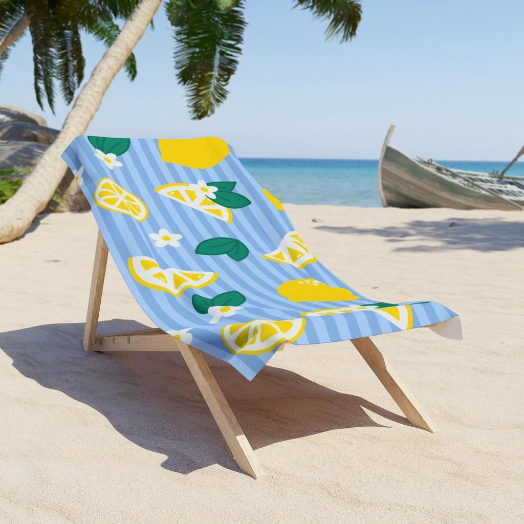Fruit Checkered Beach Towel Microfiber Quick Dry Cute Lightweight Oversized Highly Absorbent for Beach Camping Photo Vacation