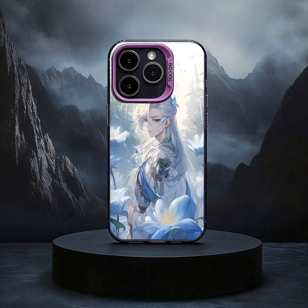 N-Neuvillette Genshin Impact Phone Case For iPhone17,16,15,14,13,12,11 Plus,Pro Max Black Candy silver phone case iPhone16se4