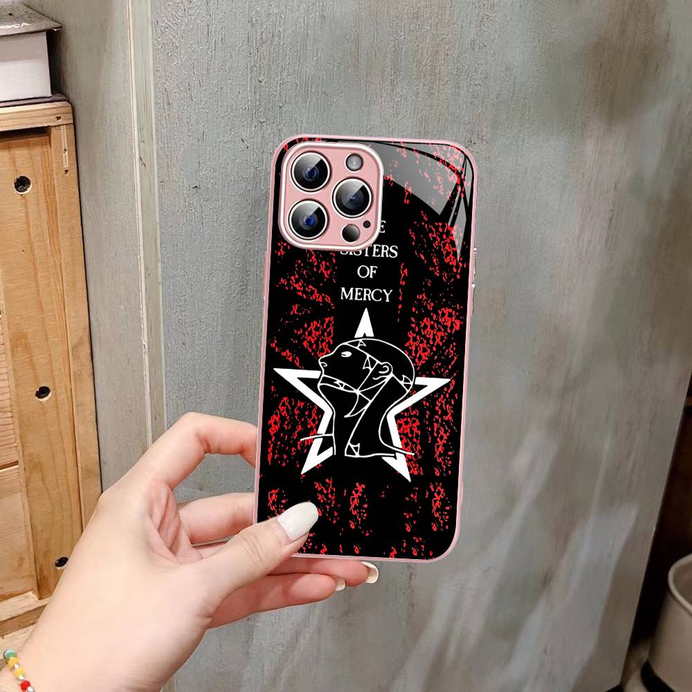 The Sisters Of Mercy Band Tempered Glass For Iphone 14 13 12 11 Pro Mini XS MAX 14Plus X XS XR Cover