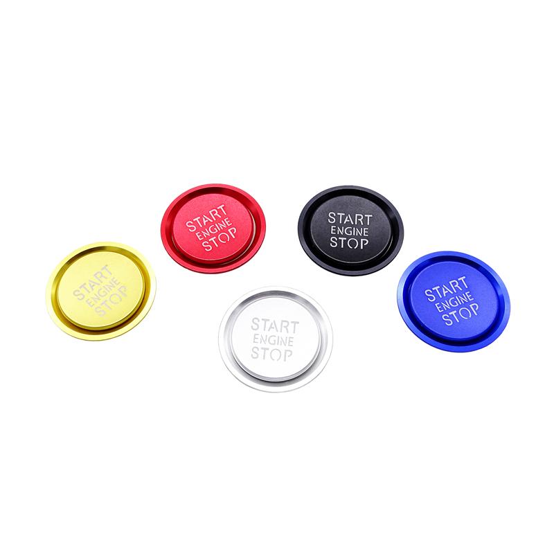 1 Set Car Engine Start Stop Button Cover Decor Ring for A4 S4 A5 S5 A6 S6 A7 S7 A8 S8 Q5 Q7 Car Styling Sticker Accessories