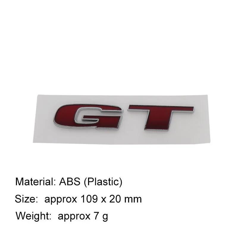 For MG GT MG3 MG4 MG5 MG6 MG7 RX5 RX8 3D Premium ABS Car Sticker GT Letters Body Emblem Decal Exterior Decoration GUS6