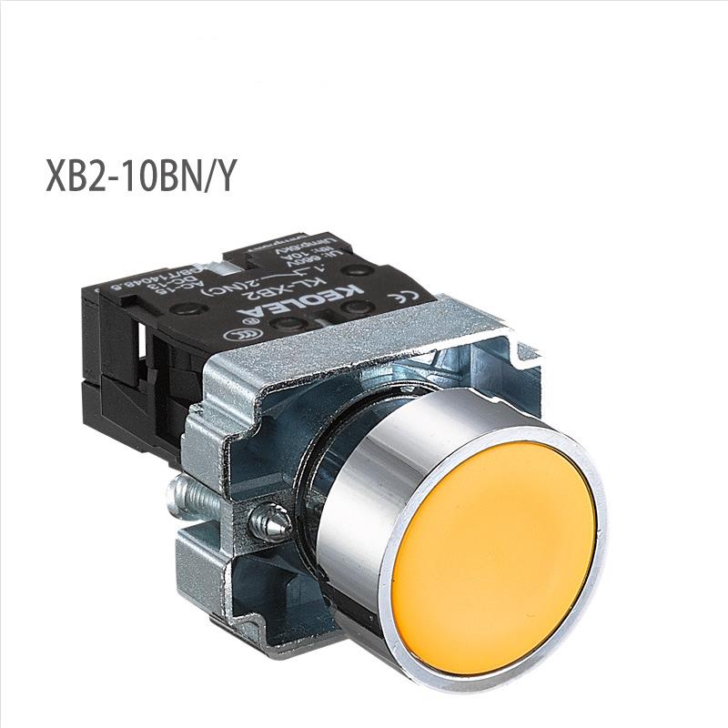 22mmMomentary Push Button Switch 10A 240V~3A Circular Small Size Flat Round Panel NC/NO XB2-BA31 XB2-BA42 ZB2-BE101C 102C