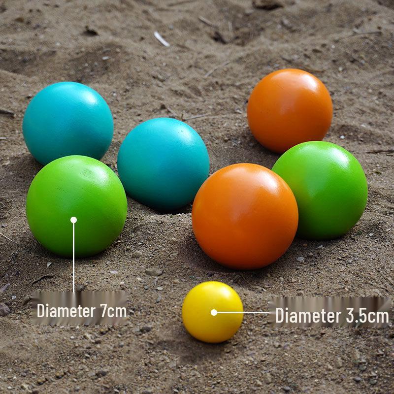 French Boules: Wooden Outdoor Lawn Game for Leisure & Team Fun