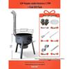 Portable Wood-Burning Stove for Home and Outdoor Use - Large Wok Stand, Clay Pot Compatible, Ideal for Rural Areas and Camping