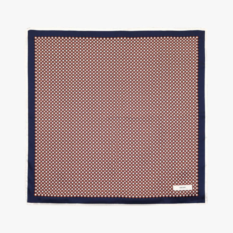 healiote GRID PATTERN SCARF_ORANGE