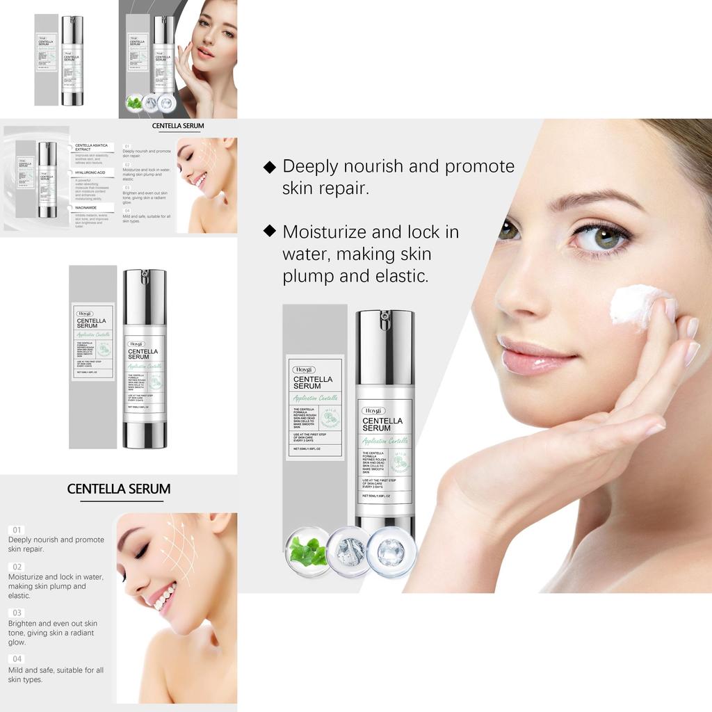 Hoygi Centella Asiatica Essence 50ml Hydrating And Moisturizing Skin Care Serum For Brightening And Firming