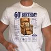 Tricou Amuzant pentru a 60-a Zi de Naștere - Cadou Retro cu Momente Cheie - Îmbrăcăminte Sarcastică pentru a 60-a Zi de Naștere