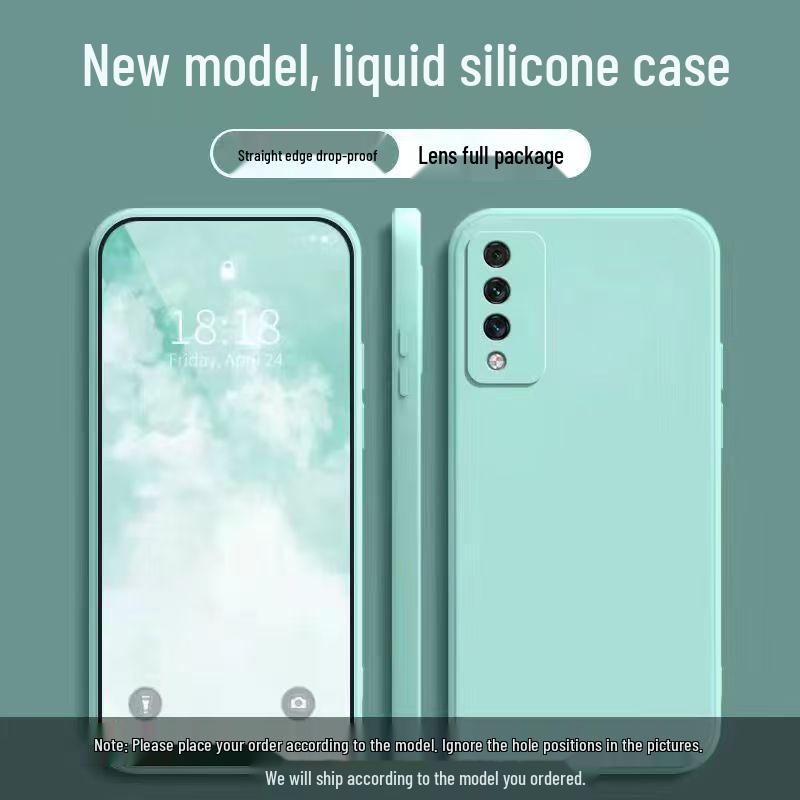 Huawei Maimang 10 Liquid Silicone Phone Case: Full Coverage Drop Protection, Solid Color, Skin-Friendly, Simple Style.
