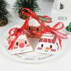 50Pcs Triangle Christmas Candy Box Paper Gift Package Boxes Chocolate Packaging Boxes  Navidad