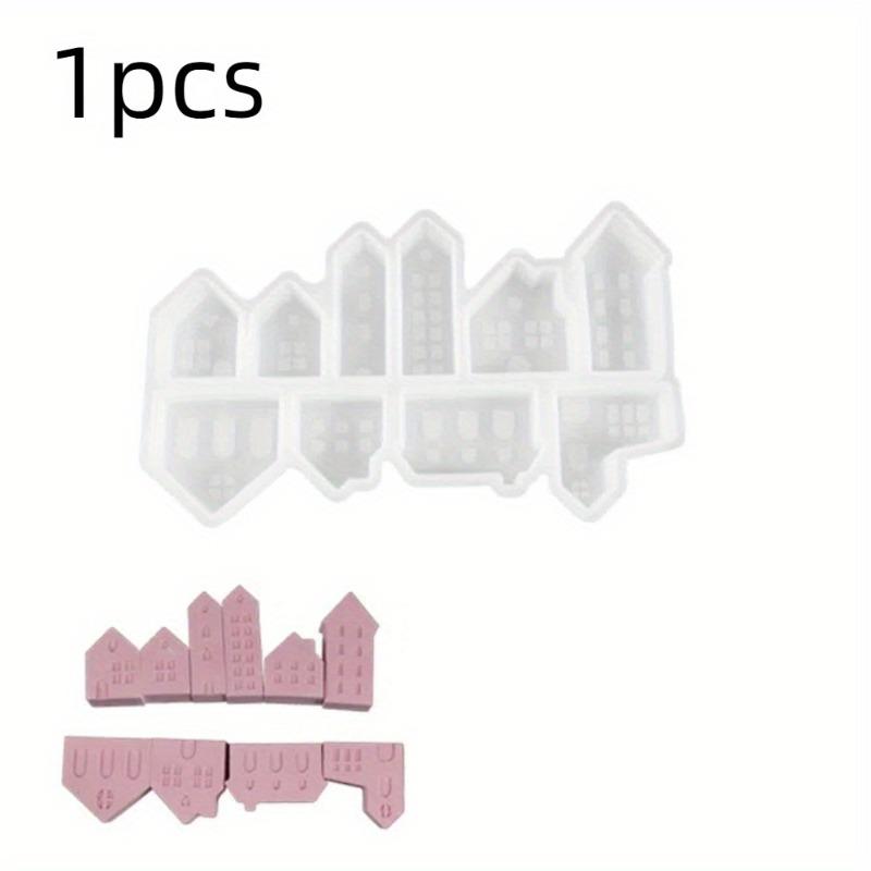 European-Style Christmas House Silicone Mold DIY Craft Tool for Epoxy Resin Casting Gypsum Art Aromatherapy Jewelry Making