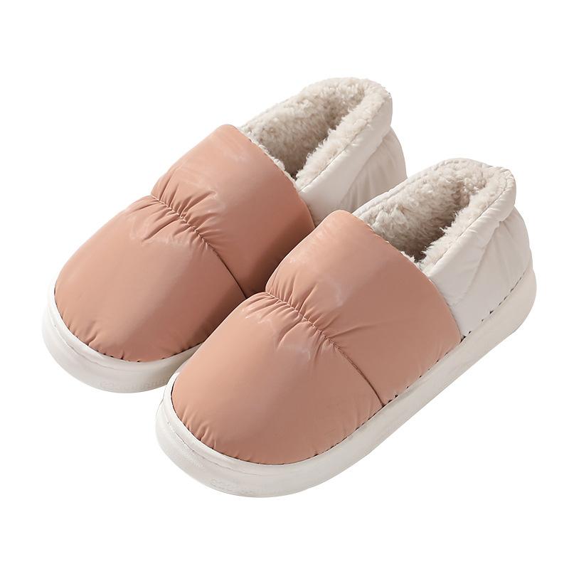 Bag heel household cotton slippers household autumn and winter thick-bottomed warm slippers non-slip stall cotton mop