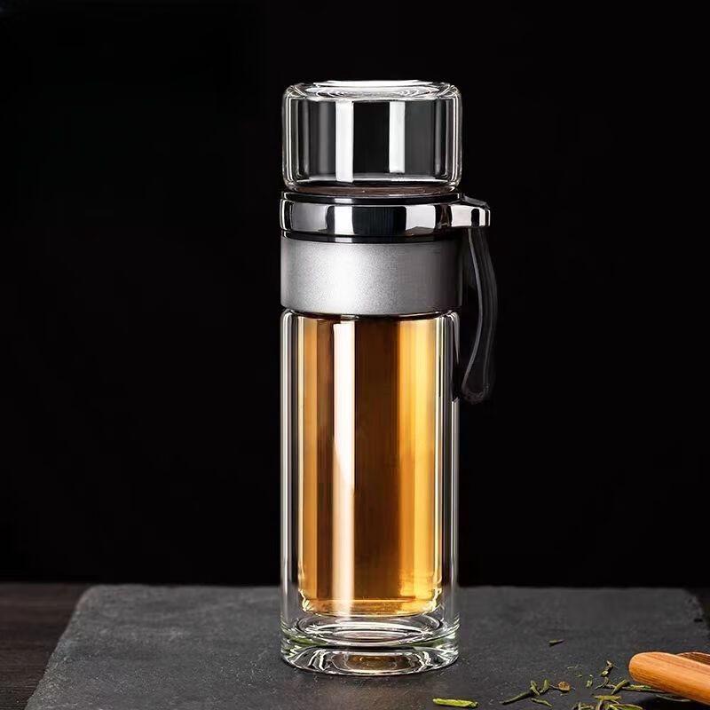 Shangqi Double Wall Glass Tea Infuser Cup