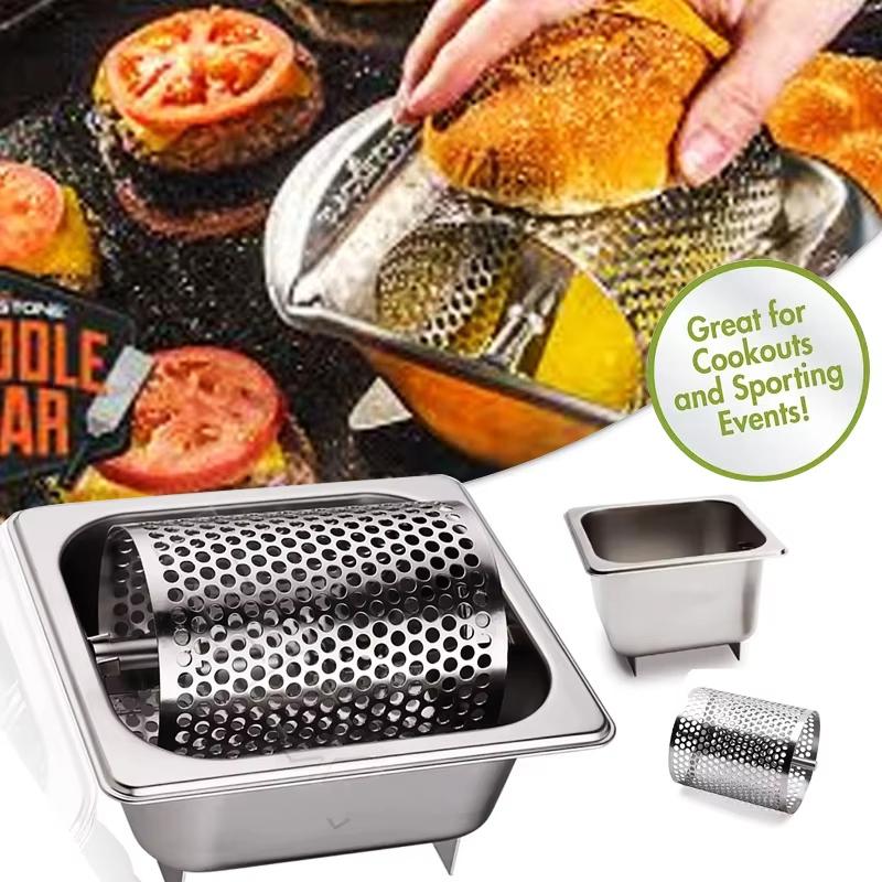 Butter Wheel For Evenly Spread Stainless Steel Melted Dispenser Roller Kitchen Gadgets American Burger Tool Baking Pastry Tool