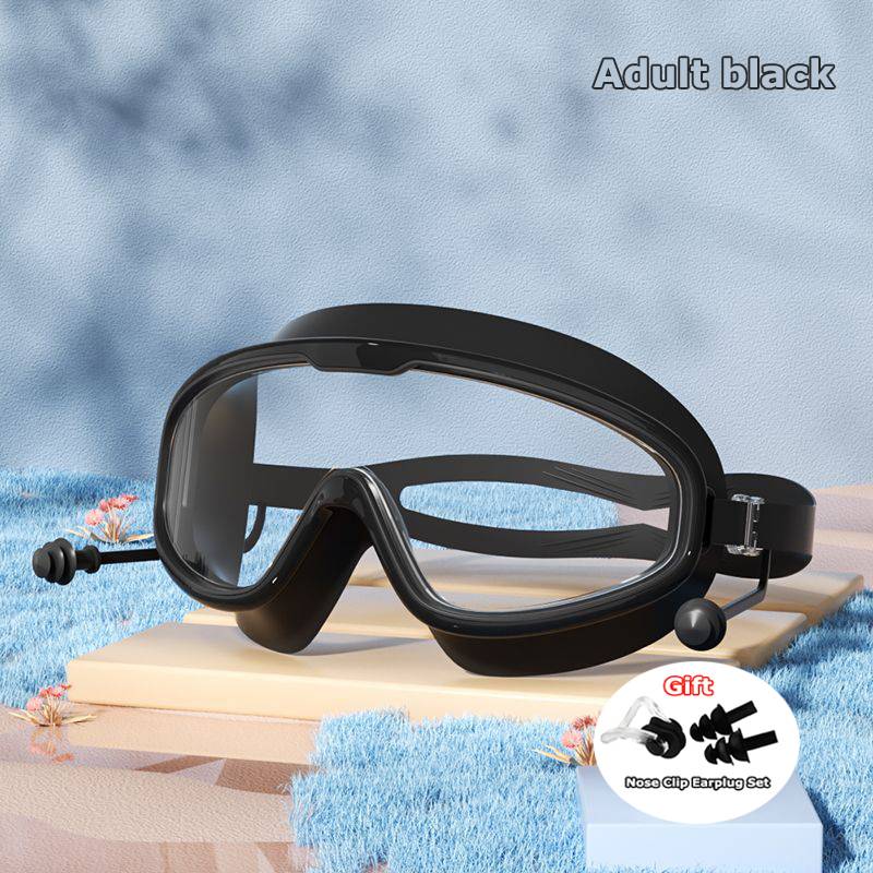 Kids Swimming Goggles Big Frame HD View Anti-fog Waterproof Children's Swim Goggles Boys and Girls Multi-color To Choose