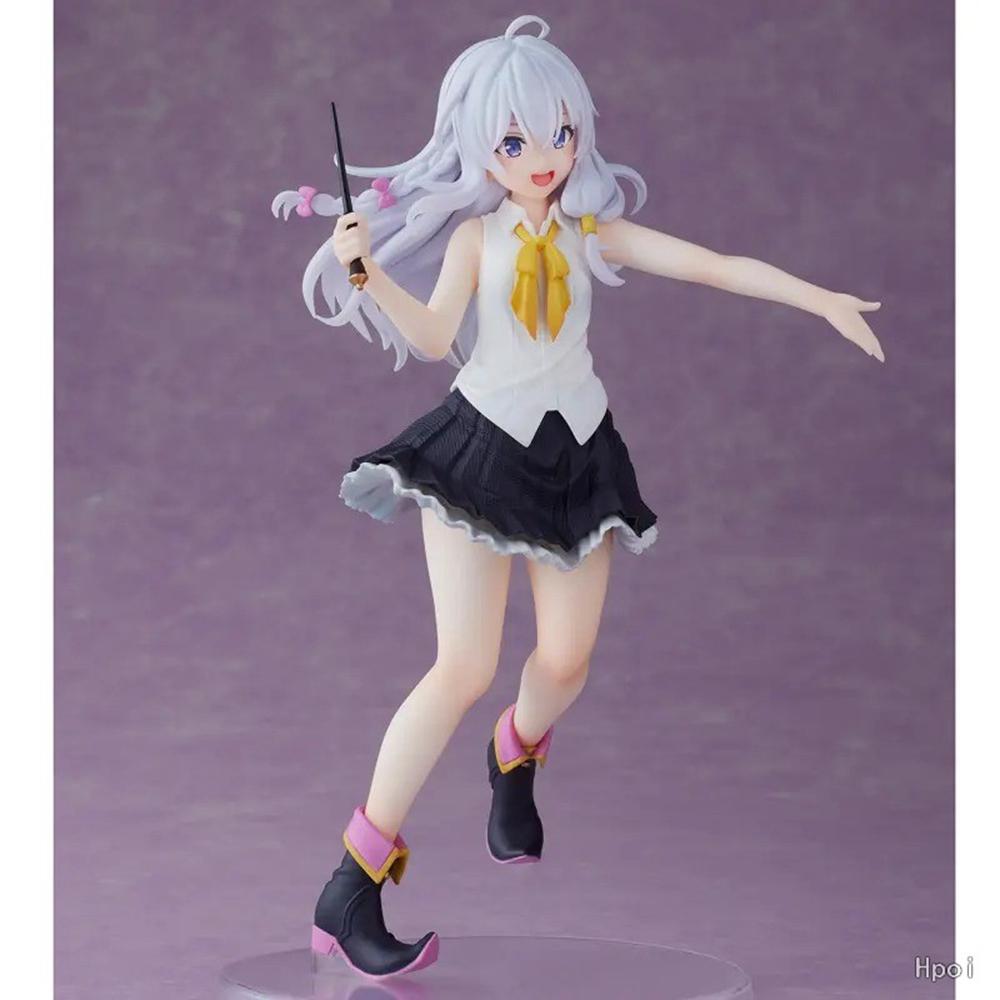 20CM Anime Majo no Tabitabi Elaina Figure PVC Standing Sakura Demon Irena Model Toys Desktop Ornaments Gifts