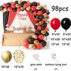 98-teiliges mehrfarbiges Latex-Ballon-Set, geeignet für Geburtstagsfeiern, Hochzeiten, Valentinstags-Partydekoration